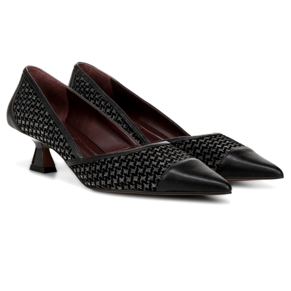 Franco Sarto Black Sparkle Women's Shoes, Size 7